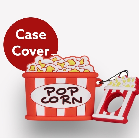 🍁 SALE 🧡 NWT Delia's Pop Corn Apple Airpods Case - Picture 1 of 3